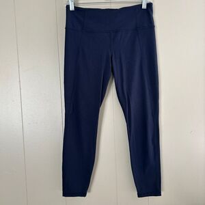 Athleta Salutation/Elation High Rise Leggings Navy Nylon Lycra – Women’s Size M